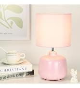 Lampwell Oslo Small Table Lamp for Living Room as Bedside Table Lamp for Bedroom,Modern Ceramic T...