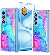 Meshine for Galaxy Z Fold 7 Case,[Compatible with MagSafe][Hinge Protection][Built-in Screen Prot...
