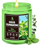 Mint Eucalyptus Odor Eliminating Highly Fragranced Candle, Eliminates 95% of Bathroom &amp; Pet Odors...
