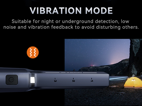 silent Vibration only mode for discreet night hunting without disturbing others.