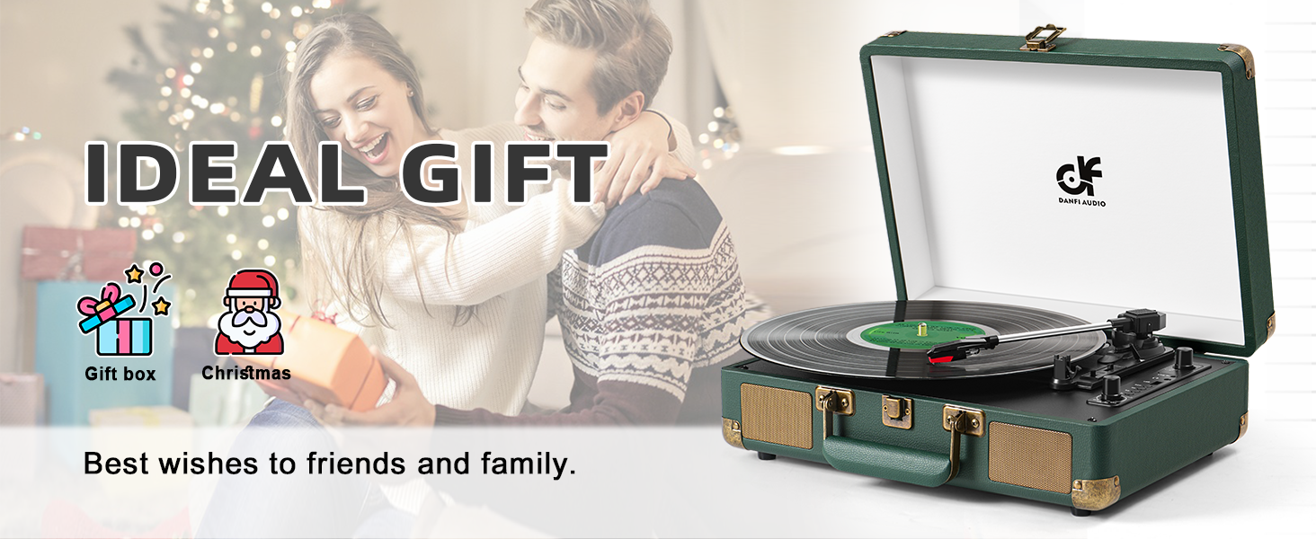 Record Player with Speakers