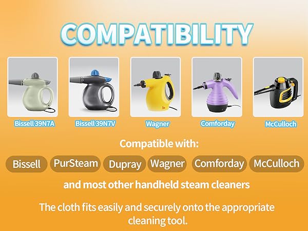 universal microfiber steam cloths bissell