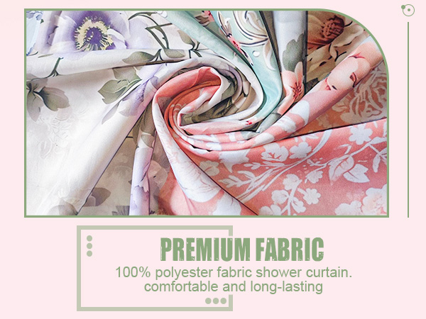 boho floral shower curtain