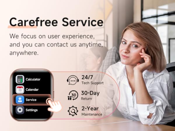 Smart Watch for Women Android &amp;amp; iPhone, Alexa Built-in, IP68 Waterproof Activity Fitness Tracker