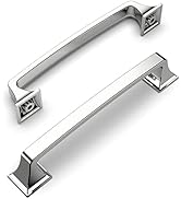 Amerdeco 10 Pack Polished Chrome Cabinet Pulls 5 Inch(128mm) Hole Center Cabinet Hardware Kitchen...