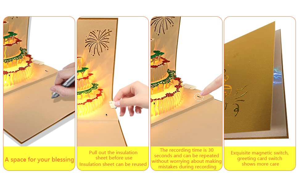 blessing recording 30 seconds magnetic switch