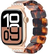 V.R.HOPE Stretchy Resin Apple Watch Band for Series Ultra/10/9/8/7/SE 38mm40mm41mm42mm44mm45mm46m...