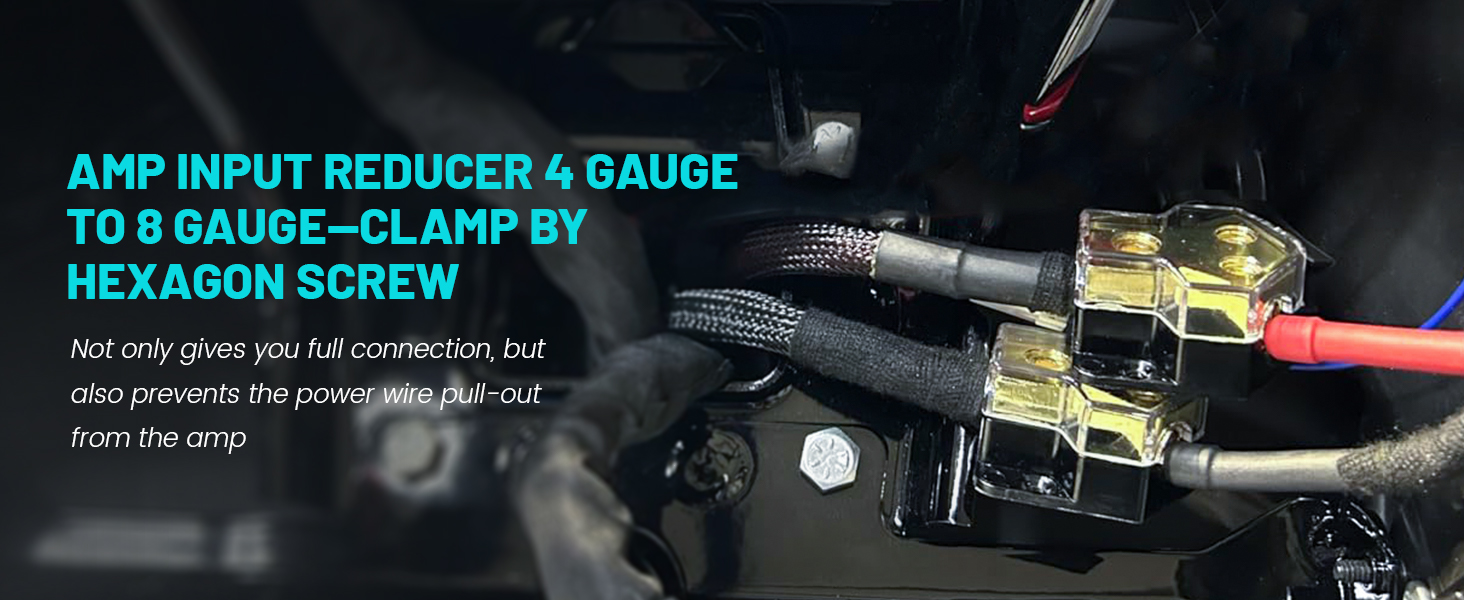 clamp by hexagon screw.Very simple to use,very effective and secured connection