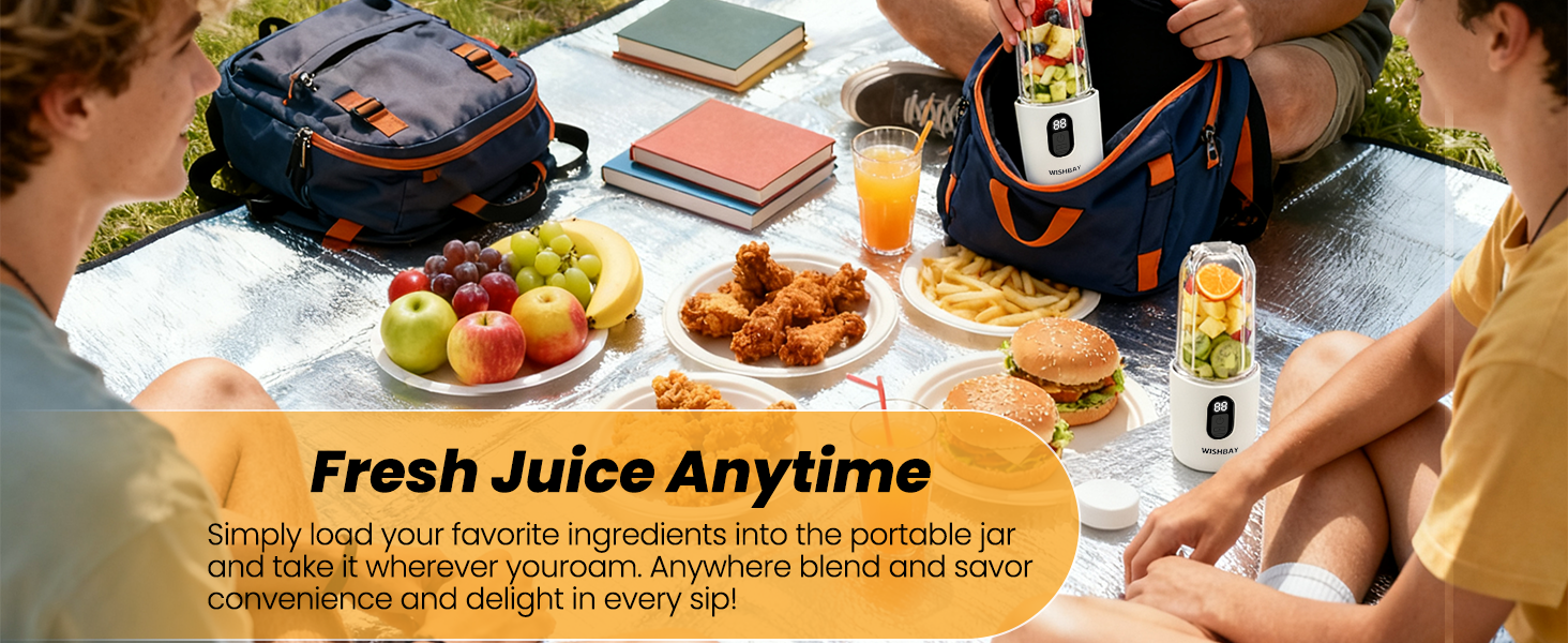 Portable Blender Personal Blender for Shakes and Smoothies with 16 Blades Small Mini Juicer