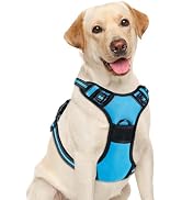 Yintrest No Pull Dog Harness, Adjustable Reflective Front Clip Pet Vest with Easy Control Handle ...