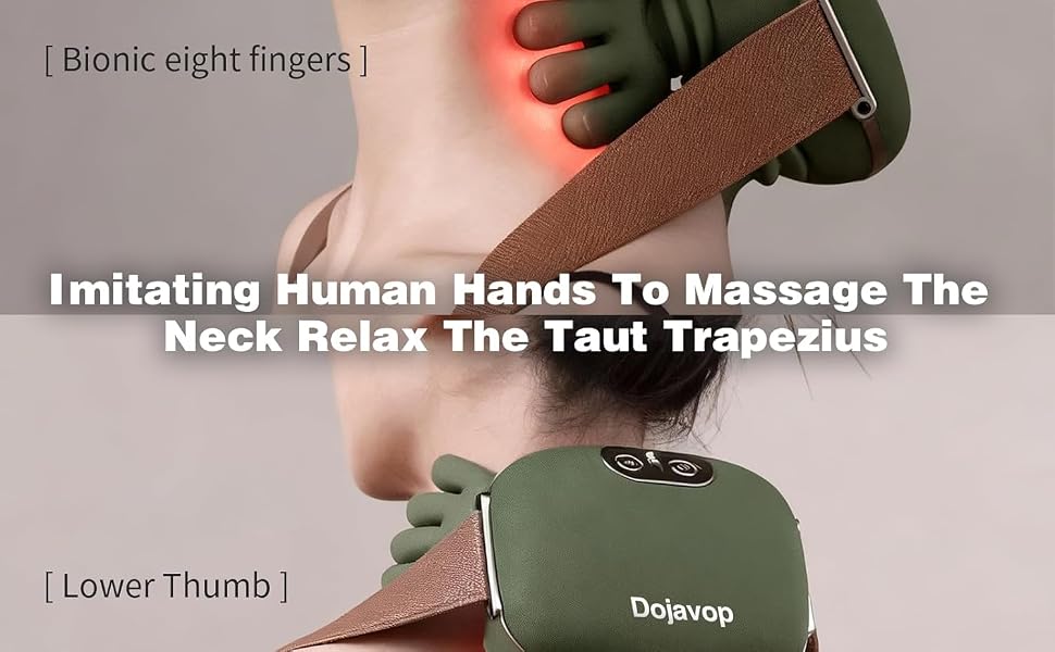 Neck Massager with Heat, 4D Kneading Electric Shoulder and Cervical Massager