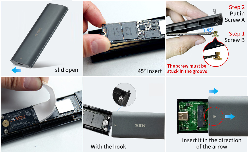m2 nvme sata usb 3.1 3.2 ssd enclosure external pcie nvme adapter sata ssd reader external ssd case