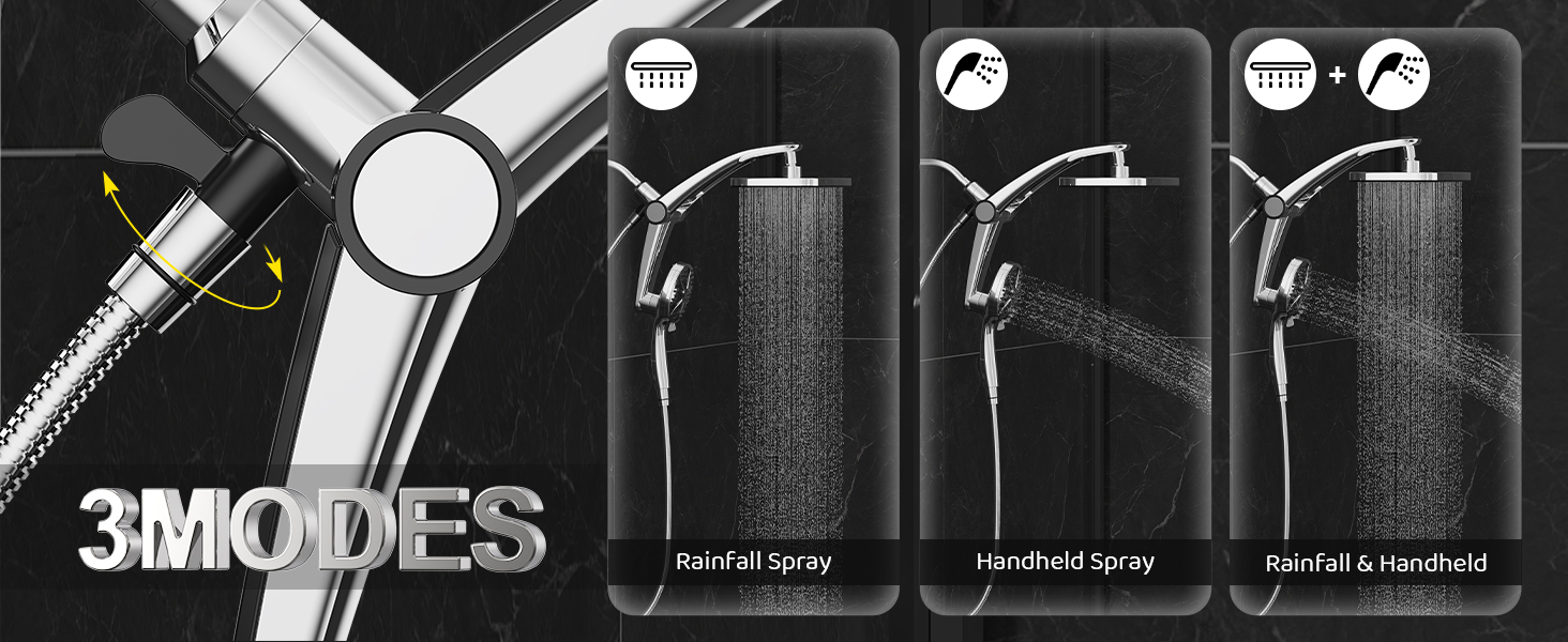 About razime shower head magnetic shower set-sliver