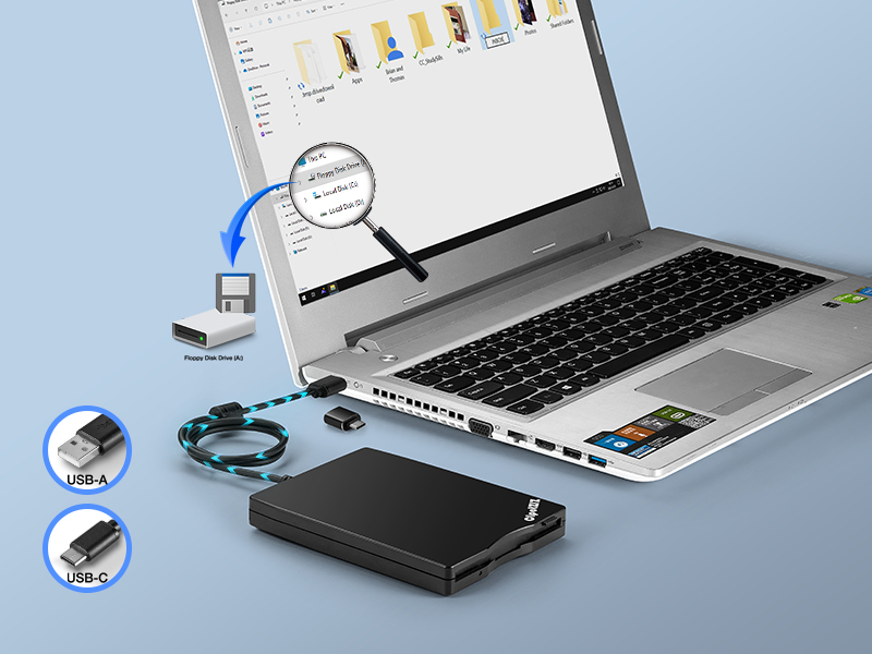 3.5 floppy drive usb external