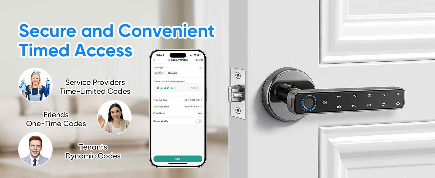Smart Door Lock with Knob