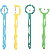 4 PCS Tongue Trainer,Oral Muscle Training Tool Portable Tongue Exerciser for Kids Tongue Tip Trai...