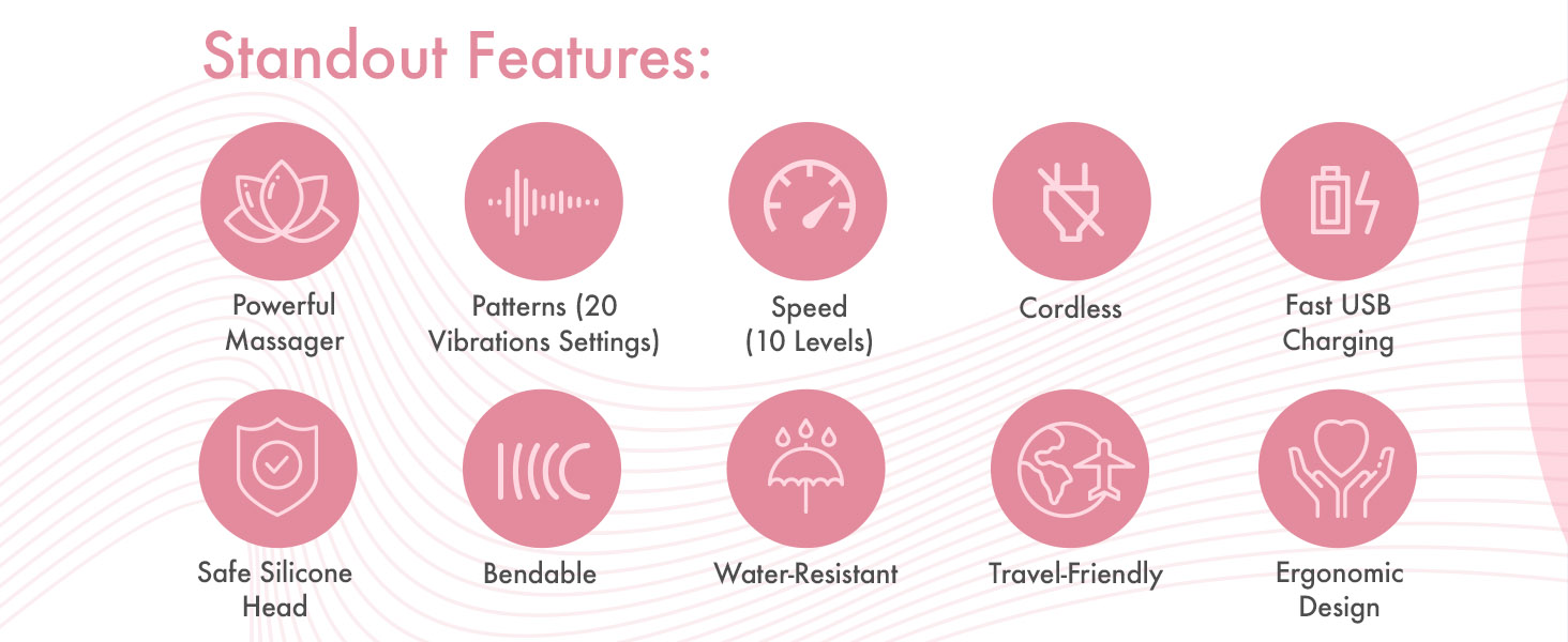 therapeutic massage wand for sore muscle relaxation metooka