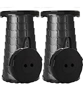 Doseno Upgraded Foldable Stool Thickened, Portable Collapsible Stool Retractable Stool for Fishin...