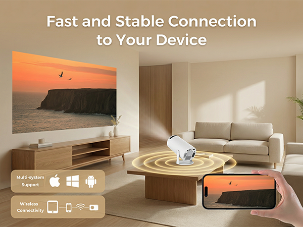 Mini Projector with WiFi and Bluetooth