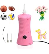 AXHJ Balloon Pump Electric Air Pumps for Long Balloons and Sport Ball, 2-in-1 Electric Air Balloo...