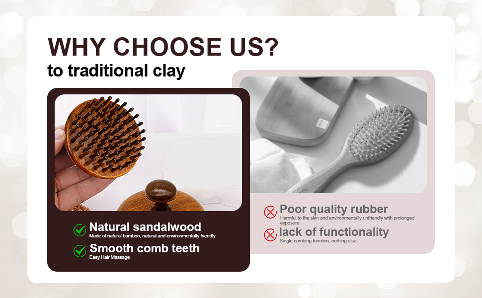 Manual massage brush for dry scalp