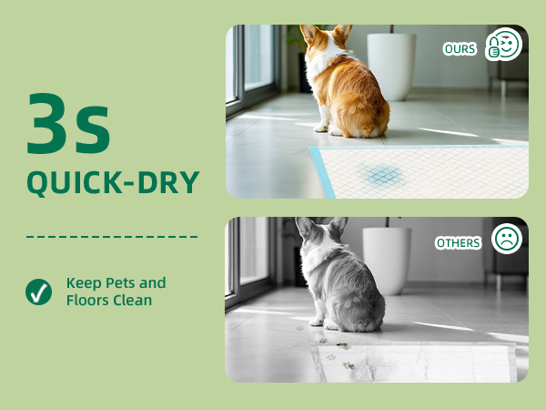 QUICK DRY DOG PEE TRAINING PADS