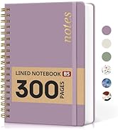 Lined Spiral Notebook Journal for Work, 300 Pages Thick B5 (7.1