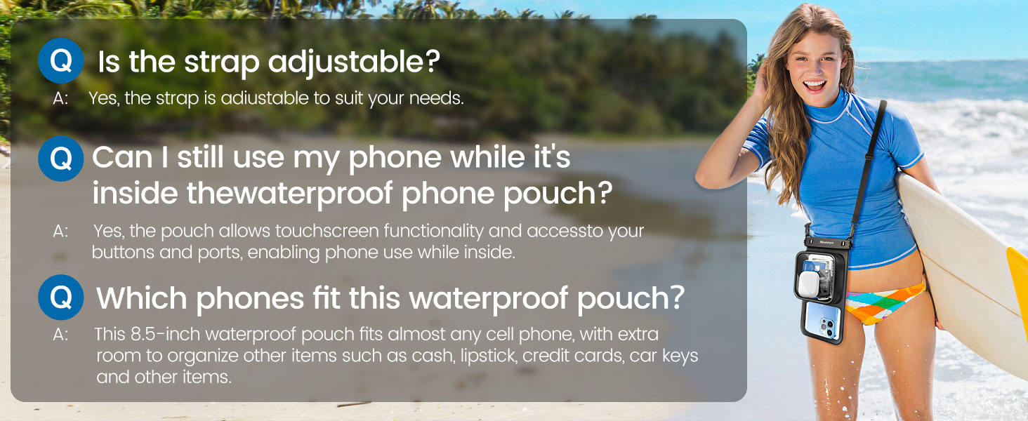 Niveaya [Floatable] Floating Waterproof Phone Pouch