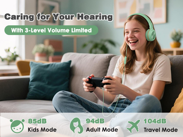 904G Headphones with volume limited