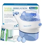 Nascool Nasal Irrigation System 50 Salt Packets Included, Nasal Irrigator for Sinus Relief &amp; Nasa...