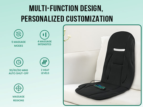back massager seat pad