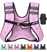 Weighted Vest Woman 5lb/8lb/10lb/12lb/15lb/20lb/25lb/30lb Weight Vest for Women Men, Rucking Vest...
