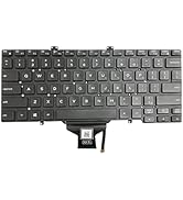 Zahara Keyboard with Backlit US Replacement for Dell Latitude 7400 3400 5400 7410 5401 5410 5411 ...