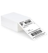 L LIKED 500 Labels Fanfold 4" x 6" Direct Thermal Labels, with Perforated line for Thermal Printe...