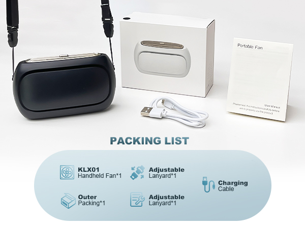 personal handheld fan portable neck fan mini small fan battery operated fan usb rechargeable fan