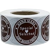 Hybsk Hand Made Just Baked Fresh and Special Selected Stickers with Heart and Stars Decorative La...