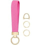 Fishent Stretchy Keychain, Woven Keychain Wristlet for Keys