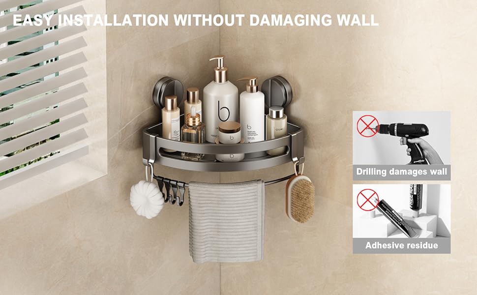 shower organizer corner