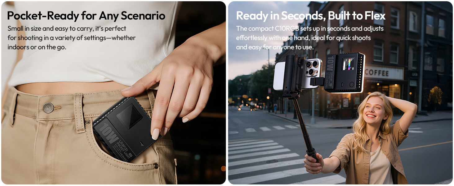 10WRGB LED Video Light