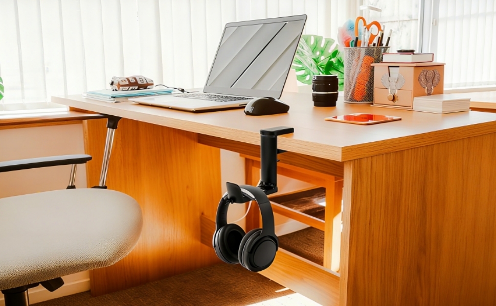 Adjustable Clamp-on Hook for Gaming Office with LIV 127 06