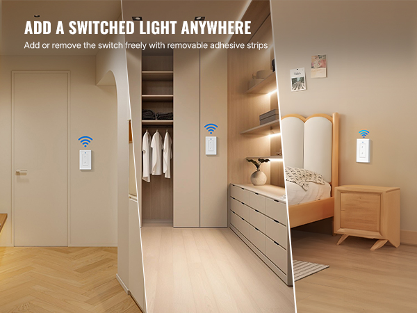 WILAWELS Wireless Remote Light Switch