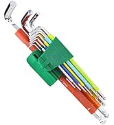 LAOA 9PCS Colored L-Wrench Hex Key Set (9pcs colored hex key set) LA319103