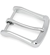 TYWestyles Heavy Duty Stainless Steel Belt Buckle - 1.5 Inch Polished Silver for Dress Casual &amp; Work