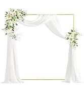6.6 FT X 6.6 FT Square Backdrop Stand, Wedding Arches Balloon Arch, Stand Arch Backdrop Stand for...