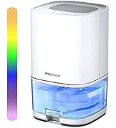 Pro Breeze 1000ml Dehumidifier with 4-Hour Timer, Auto Shut-Off, LED Light, Portable Mini Air Deh...