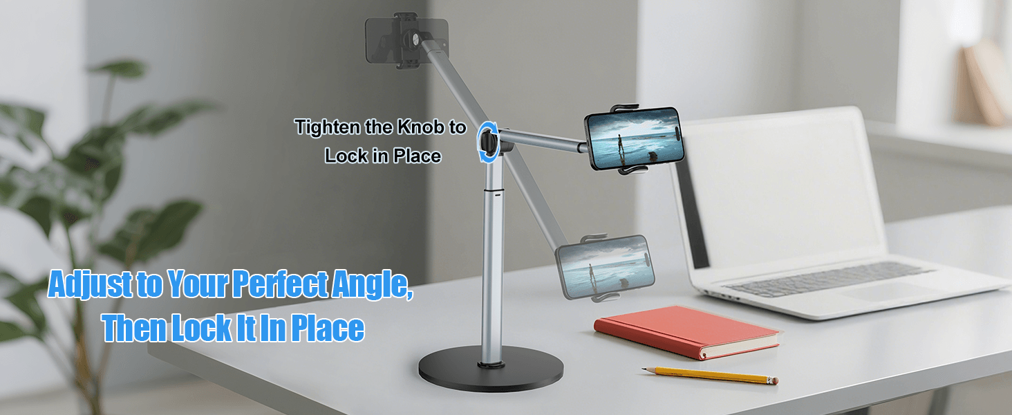 Overhead phone stand