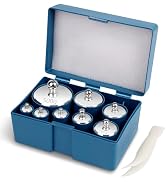 QP Calibration Weights 1000g, 8PCS OIML Class M1 High Precision Scale Calibration Weight Set, 10g...