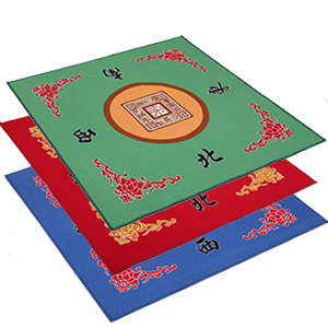 green mahjong mat