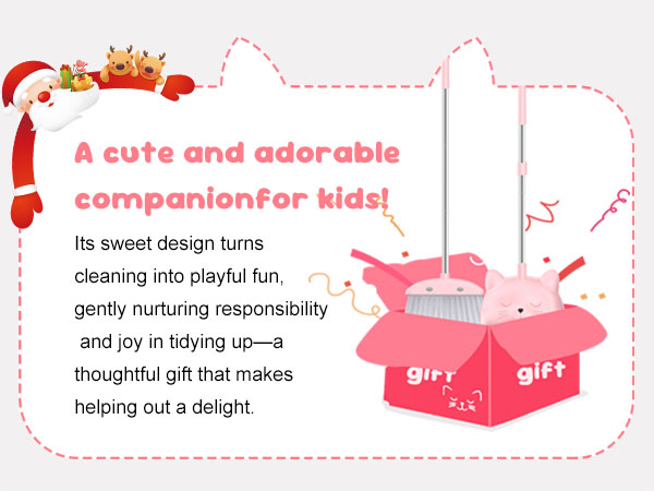 Mini Broom with Dustpan for Kids
