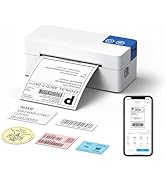 ETIKEZ Bluetooth Thermal Shipping Label Printer 1 Count (White)
